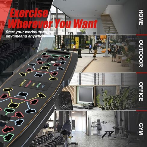 Emurdyon Push Up Board, Multi-Functional 15 in 1 Foldable Push Up Bar, Push up Handles for Floor, Professional Push Up Strength Training Equipment in Kuwait