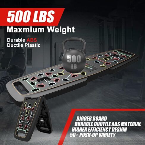 Emurdyon Push Up Board, Multi-Functional 15 in 1 Foldable Push Up Bar, Push up Handles for Floor, Professional Push Up Strength Training Equipment in Kuwait