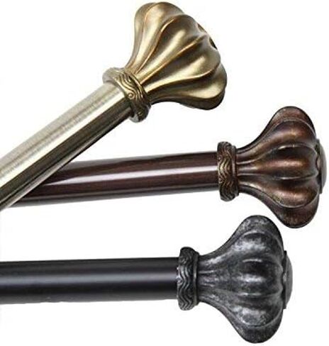 قضيب ستارة لمجموعة النوافذ Rod Desyne Flair، 66 بوصة - 120 بوصة، نحاس عتيق in Saudi Arabia