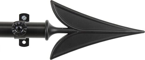 Rod Desyne Arrow Adjustable Window Curtain Rod Set, 66 to 120-Inch, Antique Brass in Saudi Arabia