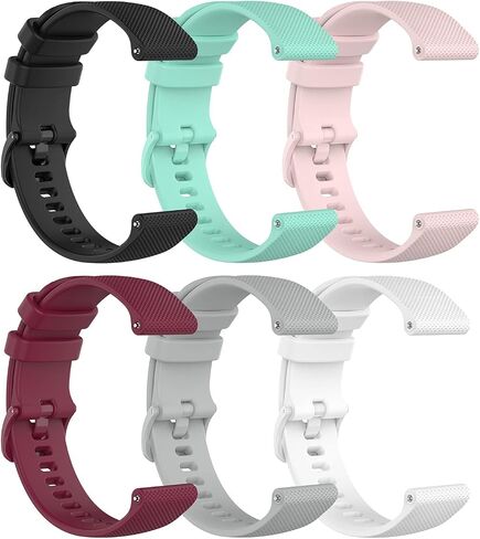 FitTurn 6pack Bands متوافقة مع IP67 مقاوم للماء ساعة تعقب رياضية استبدال الأشرطة الناعمة حزام ساعة سيليكون حزام مع دبابيس سريعة الإصدار لـ IP67 اللياقة البدنية ساعة تعقب النشاط in Kuwait