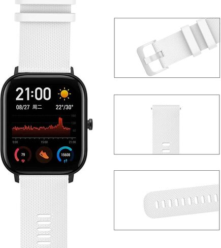 FitTurn 6pack Bands متوافقة مع IP67 مقاوم للماء ساعة تعقب رياضية استبدال الأشرطة الناعمة حزام ساعة سيليكون حزام مع دبابيس سريعة الإصدار لـ IP67 اللياقة البدنية ساعة تعقب النشاط in Kuwait