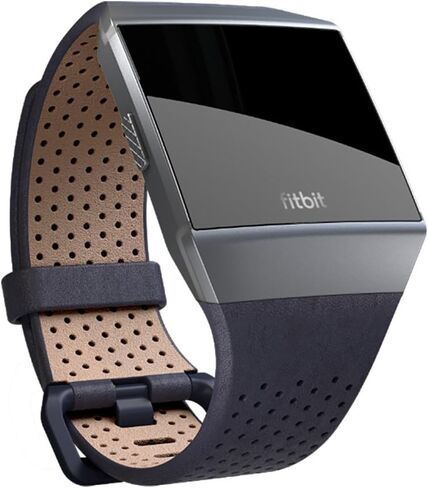 Fitbit Ionic Perforated Leather Accessory Band, Cognac, Large in Saudi Arabia