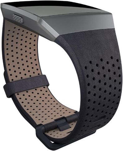 Fitbit Ionic Perforated Leather Accessory Band, Cognac, Large in Saudi Arabia