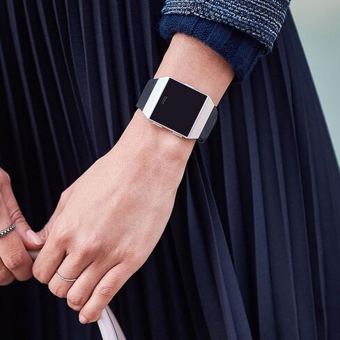 Fitbit Ionic Perforated Leather Accessory Band, Cognac, Large in Saudi Arabia