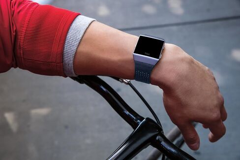 Fitbit Ionic Perforated Leather Accessory Band, Cognac, Large in Saudi Arabia