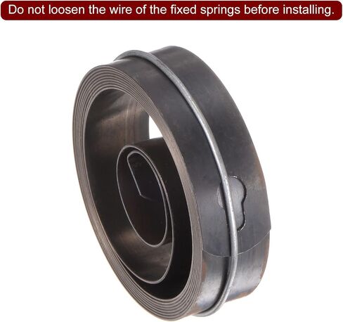 HARFINGTON Drill Press Return Spring, 64 x 19 x 0.7mm Quill Spring Feed Return Coil Spring Assembly Spring Steel Chemical Blackening Finish for Drill Press in Saudi Arabia