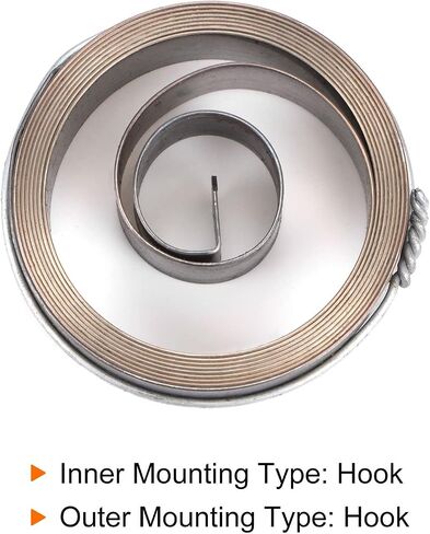 HARFINGTON Drill Press Return Spring, 64 x 19 x 0.7mm Quill Spring Feed Return Coil Spring Assembly Spring Steel Chemical Blackening Finish for Drill Press in Saudi Arabia