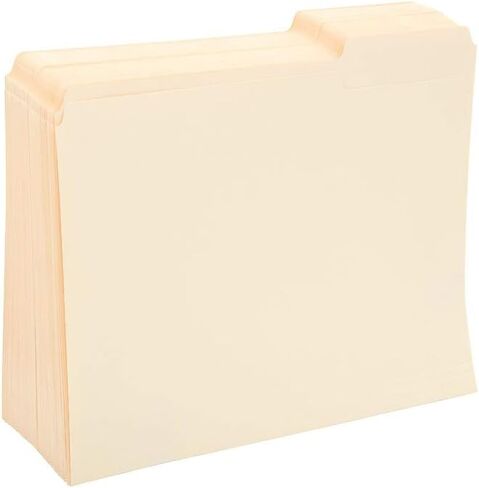 Staples 116822 File Folders 3-Tab Right Position Letter Manila 100/Box (116822) in Saudi Arabia