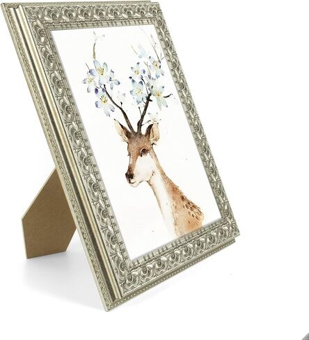 Golden State Art, 13X19 Ornate Finish Photo Frame with White Mat for 11X17 Picture & Real Glass, Color: Bronze in Saudi Arabia
