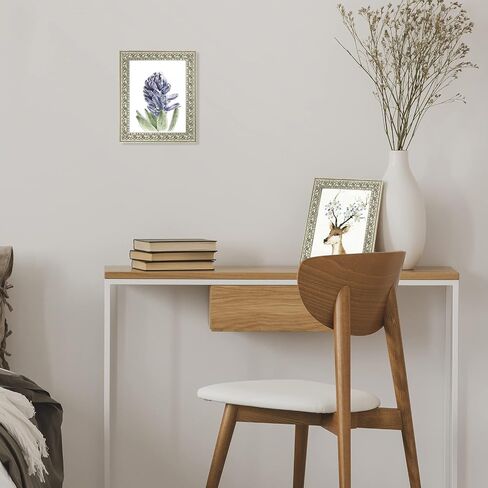Golden State Art, 13X19 Ornate Finish Photo Frame with White Mat for 11X17 Picture & Real Glass, Color: Bronze in Saudi Arabia