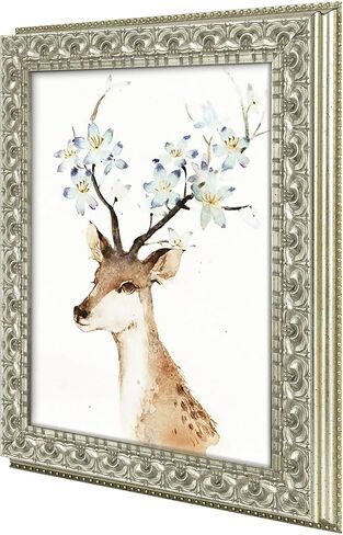 Golden State Art, 13X19 Ornate Finish Photo Frame with White Mat for 11X17 Picture & Real Glass, Color: Bronze in Saudi Arabia