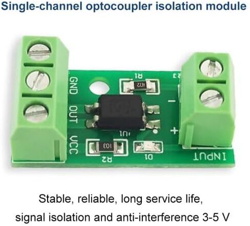 1 قطعة أخضر 1-قناة PC817 وحدة عزل Optocoupler عازل ضوئي إلكتروني عزل الإشارة ومكافحة التداخل 3-5V 12V 24V Optocouplers المنتجات الإلكترونية الضوئية (3-5V) in Kuwait