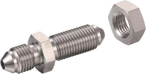 Podavelle 3AN Stainless Steel Bulkhead Brake Hose Fitting Adapter Straight with Nut in Saudi Arabia