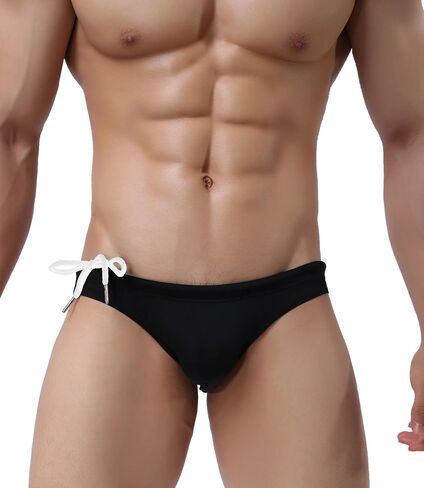 BRAVE PERSON Fashion Color Belt Men's Bikini Low Waist Swim Briefs 1156 in Saudi Arabia