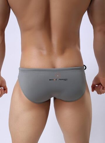 BRAVE PERSON Fashion Color Belt Men's Bikini Low Waist Swim Briefs 1156 in Saudi Arabia