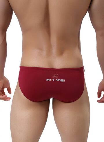 BRAVE PERSON Fashion Color Belt Men's Bikini Low Waist Swim Briefs 1156 in Saudi Arabia