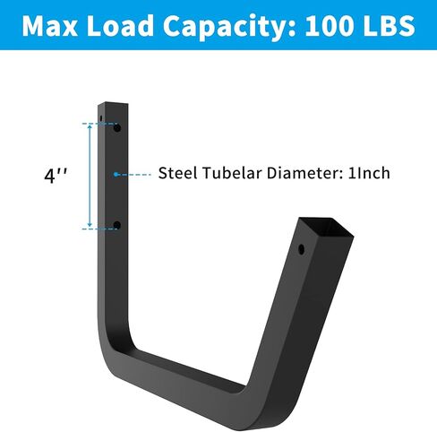 شماعة خطافات تخزين الكاياك الداخلية شديدة التحمل من Qualward، رف حامل معلق على الحائط للوحة مجداف الزورق، السلم، الكراسي القابلة للطي، خرطوم، الدراجة والأدوات in Kuwait