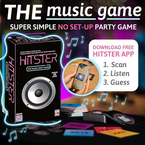 Fotorama Hitster Jumbo Edition: The Ultimate Music Quiz Party Card Game for Adults and Families - 2 to 10 Players Ages 16+ in Kuwait