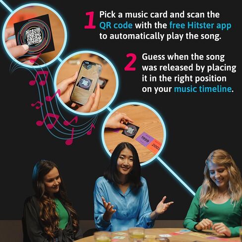 Fotorama Hitster Jumbo Edition: The Ultimate Music Quiz Party Card Game for Adults and Families - 2 to 10 Players Ages 16+ in Kuwait
