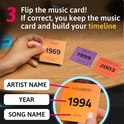 Fotorama Hitster Jumbo Edition: The Ultimate Music Quiz Party Card Game for Adults and Families - 2 to 10 Players Ages 16+ in Kuwait