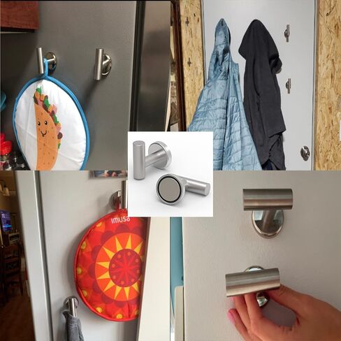 Magnetic Hooks Coat Magnet Hooks for Hanging,Magnetic Hooks Heavy Duty with Strong Magnet for Pot Holder,Grill,Refrigerator,Home,Kitchen,Workplace or Office. in Saudi Arabia