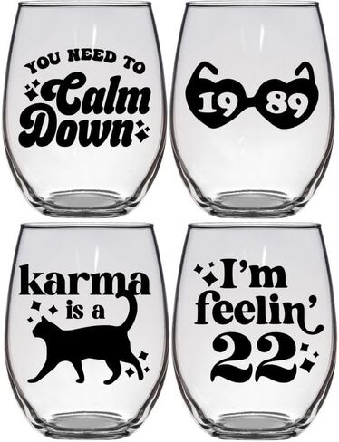 It's Me Hi - هدية المعجبين Swifty Lyrics Sayings Merch Obsessed Swiftey Present - كوب زجاجي ممتاز بدون جذع 21oz in Kuwait