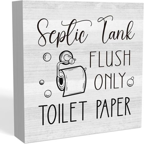 مضحك مزرعة الحمام الجرف مكتب ديكور ريفي صندوق خشبي تسجيل مكتب المنزل مكتب حجرة الملحقات ديكور هدية أفكار خزان الصرف الصحي دافق فقط ورق التواليت 5 × 5 بوصة in Kuwait