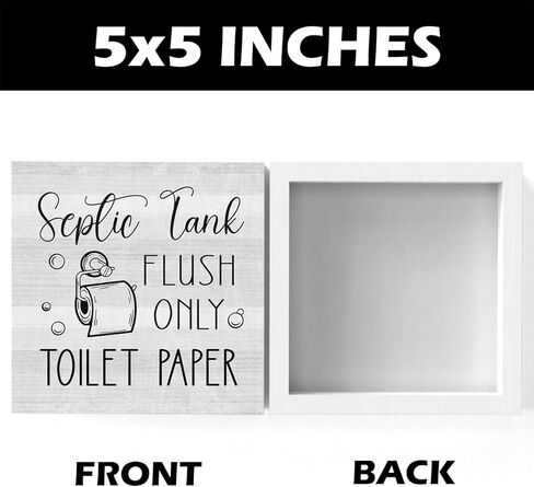 مضحك مزرعة الحمام الجرف مكتب ديكور ريفي صندوق خشبي تسجيل مكتب المنزل مكتب حجرة الملحقات ديكور هدية أفكار خزان الصرف الصحي دافق فقط ورق التواليت 5 × 5 بوصة in Kuwait