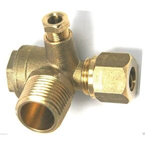 40400 W/CS CHECK VALVE CENTRAL PNEUMATIC 40400 AIR COMPRESSOR BRASS CV in Saudi Arabia