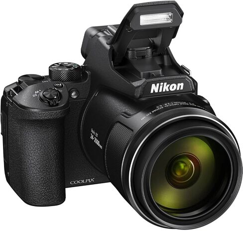 كاميرا Nikon COOLPIX P950 الرقمية مع عدسة NIKKOR مقاس 24-2000 مم + قطعتين ذاكرة سعة 64 جيجابايت + بطارية إضافية + غطاء محرك السيارة + Monopod + مرشحات + حامل ثلاثي القوائم + المزيد (حزمة 31 قطعة) (متجددة) in Saudi Arabia
