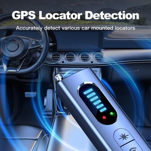 Hidden Camera Detectors for Travel, 2025 Upgraded Ai-Powered Anti-Spy Camera Finder with 5 Levels, GPS Tracker Security Camera Tracker, Wireless Signal Scanner for Hotels Travel Home Office in Saudi Arabia