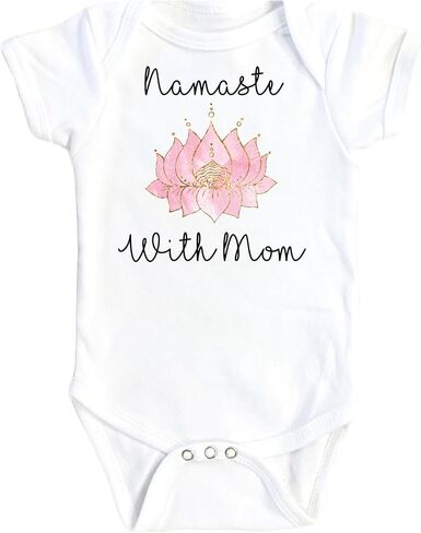 Yoga Namaste Mom - Baby Boy Girl Clothes Infant Bodysuit Funny Cute Newborn 1F in Saudi Arabia