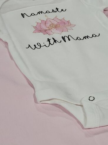 Yoga Namaste Mom - Baby Boy Girl Clothes Infant Bodysuit Funny Cute Newborn 1F in Saudi Arabia