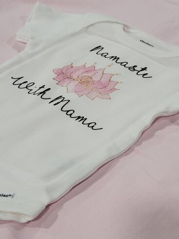Yoga Namaste Mom - Baby Boy Girl Clothes Infant Bodysuit Funny Cute Newborn 1F in Saudi Arabia