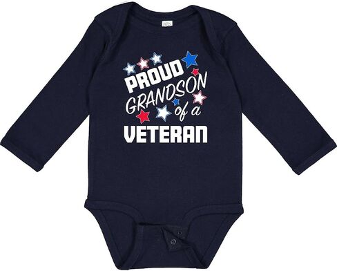 inktastic Proud Grandson Of a Veteran- Veterans Day Long Sleeve Creeper in Saudi Arabia