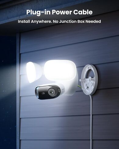 REOLINK Elite Floodlight WiFi with Plug-in Power Cable and 256GB microSD Card Bundle, 4K Dual-Lens Floodlight Camera in Saudi Arabia