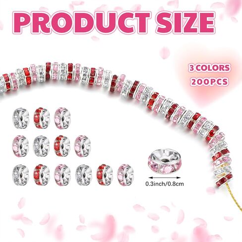 Ferreve 600 PCS Fall Spacer Beads for Jewelry Making 8mm brown brown brown orge bhinestone crystal jeds for pensed diy diy autgiving antumn harvest bracelet bracelet netclace gifts crafts in Kuwait