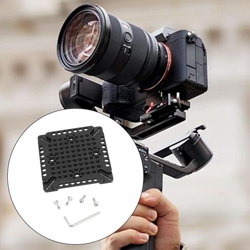مجموعة أطباق تمديد الجبن سريعة الفك من سبائك الألومنيوم لمعدات التصوير الفوتوغرافي مع فتحات لولبية 3/8 1/4 in Saudi Arabia