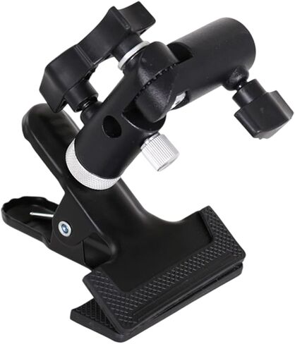 Clamp Clip Holder Light Stand Mount Bracket with Umbrellas Reflectors Holder and 1/4 3/8 inches Female Screw Adapter for Photography Studio in Saudi Arabia