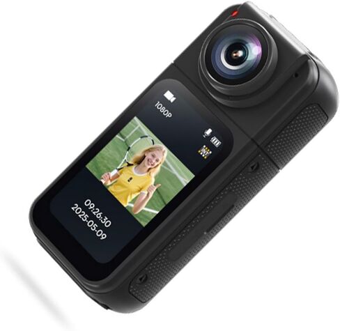 1080P Body Camera with Video 180 Degree Rotating Lens Wearable Pocket Camera for Outdoor Travel in Saudi Arabia