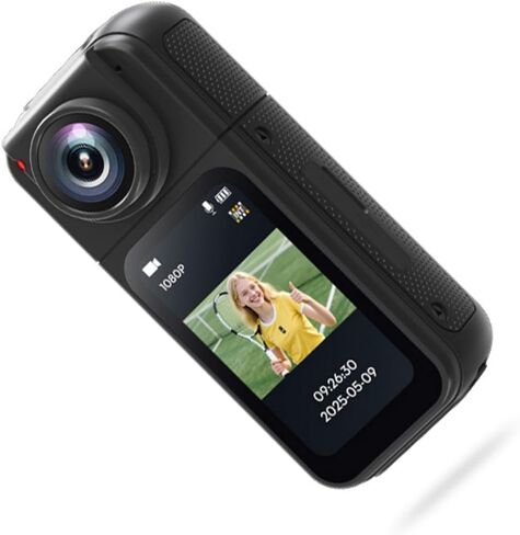 1080P Body Camera with Video 180 Degree Rotating Lens Wearable Pocket Camera for Outdoor Travel in Saudi Arabia