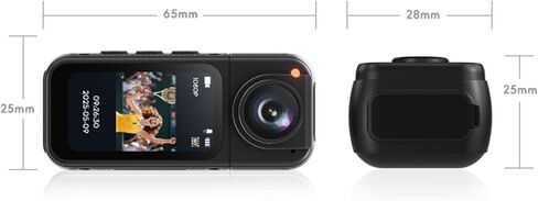 1080P Body Camera with Video 180 Degree Rotating Lens Wearable Pocket Camera for Outdoor Travel in Saudi Arabia
