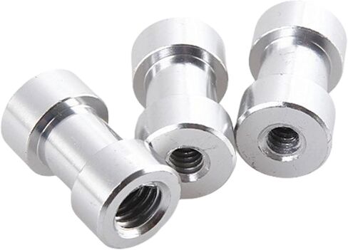 Aluminum Tripods Light Stand Adapter 1/4 Female to 3/8 Female Light Stand Screw Holder Ball Head Flashes Receiver Ball Head Connectors in Saudi Arabia