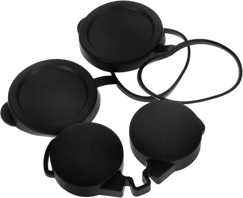 NUOBESTY 50mm Waterproof Binocular Lens Caps Set 3pcs Rubber Eyepiece Covers for Eye Protection Compatible Compact Binoculars and Telescopes in Kuwait