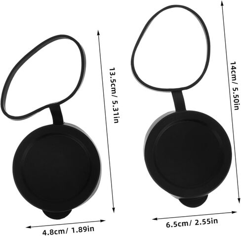 NUOBESTY 50mm Waterproof Binocular Lens Caps Set 3pcs Rubber Eyepiece Covers for Eye Protection Compatible Compact Binoculars and Telescopes in Kuwait
