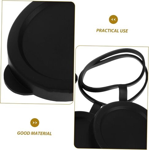 NUOBESTY 50mm Waterproof Binocular Lens Caps Set 3pcs Rubber Eyepiece Covers for Eye Protection Compatible Compact Binoculars and Telescopes in Kuwait