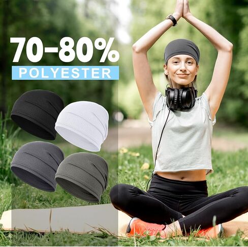 JenPen Cooling Skull Cap for Men Women, Breathable Summer Beanie Sweat Wicking Head Wrap for Running Cycling Sun Protection in Saudi Arabia