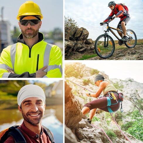 JenPen Cooling Skull Cap for Men Women, Breathable Summer Beanie Sweat Wicking Head Wrap for Running Cycling Sun Protection in Saudi Arabia