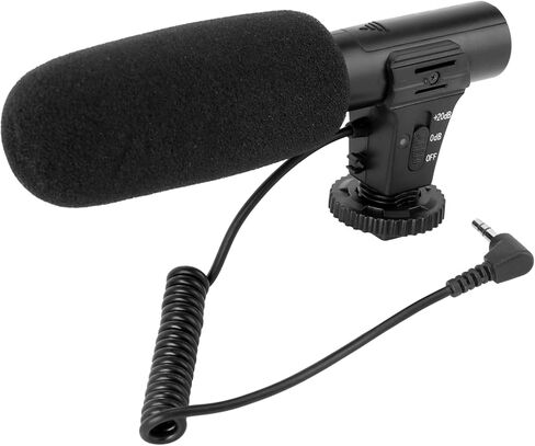 TEHAUX Photography Camera Microphone Professional Condenser Mic for and Camcorders for Interviews Noise Reduction and Enhanced Audio Recording in Kuwait